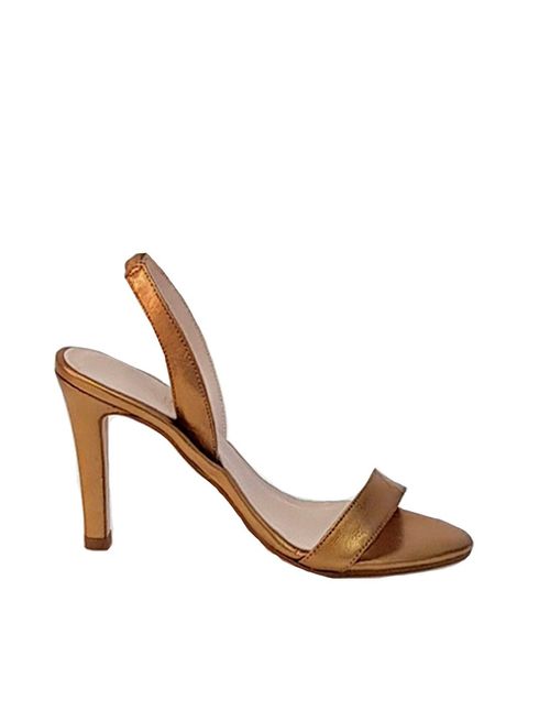 Gold leather party sandals - PERFECT GUEST