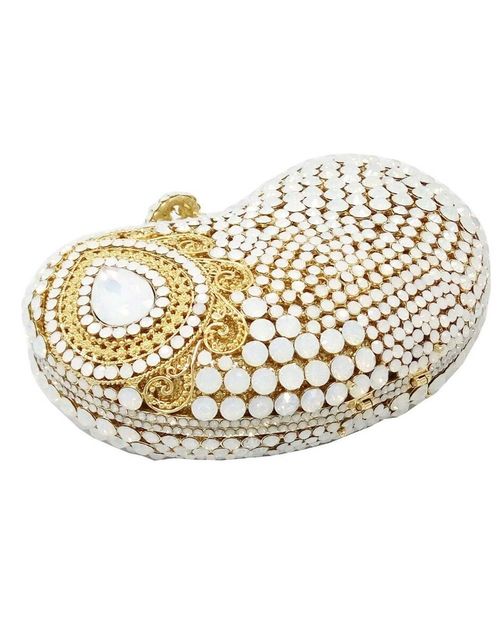 Jewel handbag with crystals for guests and brides