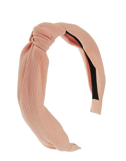 Pale pink knot headband