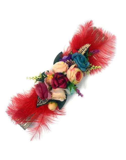 Flower and feather belt