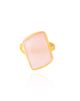 anillo de piedra natural rosa stardust