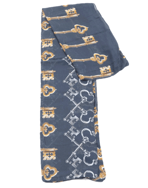 Dolce & Gabbana - Foulard con llaves plateadas y doradas