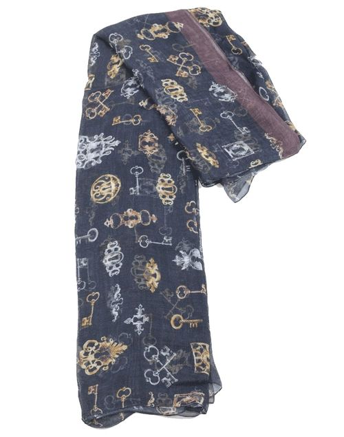Dolce & Gabbana - Foulard de seda con estampado de llaves