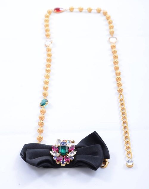 Dolce & Gabbana - Jewel belt with bow